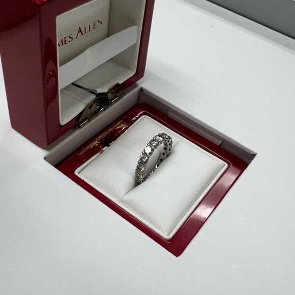 14K White Gold Diamond Eternity Ring (OBO) - Picture 5 of 6